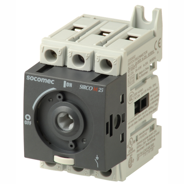 Modular load break switch body 3P 25A. SIRCO M1 image 1