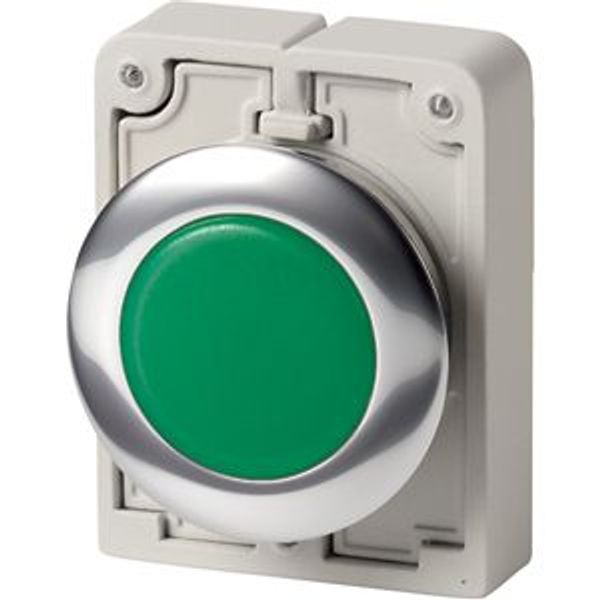 Indicator light, RMQ-Titan, Flat, green, Metal bezel image 8