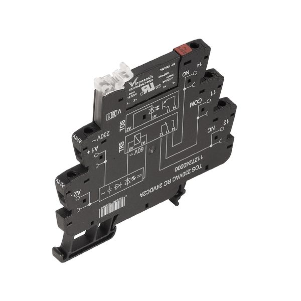 Solid-state relay, 120 V AC ±10 %, RC element 24...240 V AC, 1 A, Scre image 1