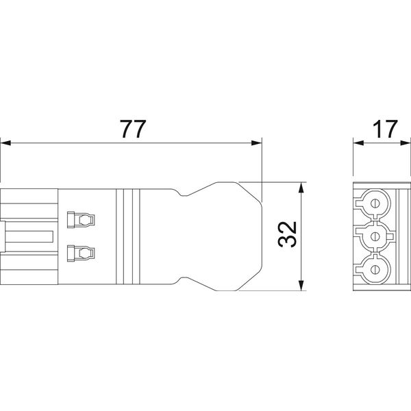 ST-S4 GST18i3 SW Connector part, 3-pole Screw connection image 2