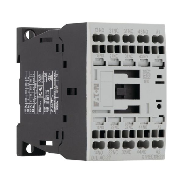 Contactor relay, 24 V 50 Hz, 2 N/O, 2 NC, Spring-loaded terminals, AC operation image 9