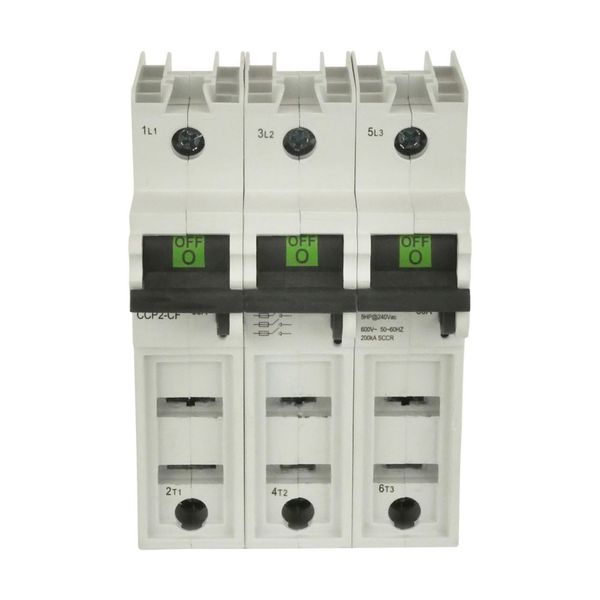 Eaton Bussmann series CCP UL98 fusible disconnect, Finger Safe, Lock-On provision, 600 Vac, 125 Vdc, 225A, UL98 fusible disconnect, Three-pole, 200 kA image 1