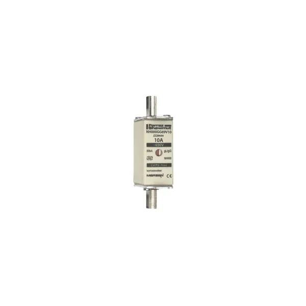 Fuse-link NH000 gG 690VAC 10A live tags Double indicator image 2