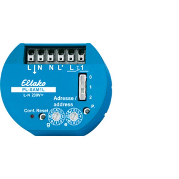 Powerline actuator 1 channel with sensor input 230V image 1