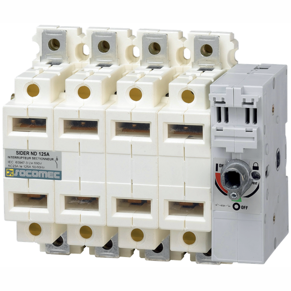 Load break switch with visible contacts  SIDER 3P 200A front & side op image 1