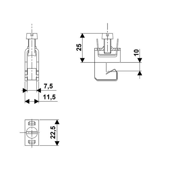 Universal conductor terminal 1,5-16mm² / 10mm image 2