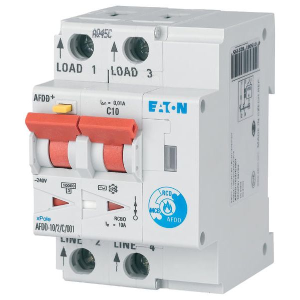 Arc Fault Detection Device, 2p, B, 10 A, 30 mA, type A image 2