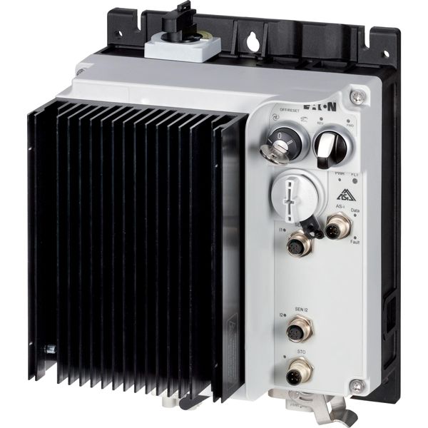 Speed controllers, 4.3 A, 1.5 kW, Sensor input 4, 400/480 V AC, AS-Interface®, S-7.4 for 31 modules, HAN Q4/2, with manual override switch, with braki image 5