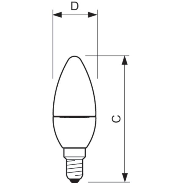 CorePro candle ND 3.5-25W E14 840 B35 FR image 3