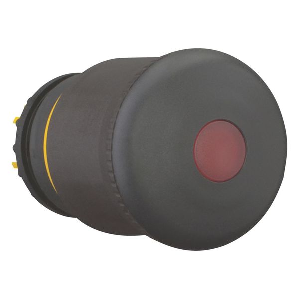 HALT/STOP-Button, RMQ-Titan, Mushroom-shaped, 38 mm, Illuminated with LED element, Pull-to-release function, Black, yellow, RAL 9005 image 11