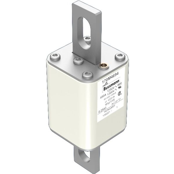 Fuse-link, high speed, 500 A, AC 1100 V, size 1, 45 x 59 x 156 mm, aR, IEC, UL image 4