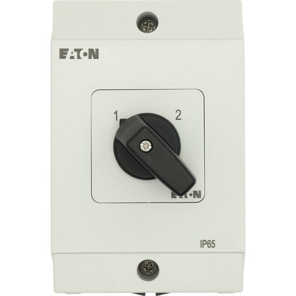 Multi-speed switches, T0, 20 A, surface mounting, 4 contact unit(s), Contacts: 8, 90 °, maintained, Without 0 (Off) position, 1-2, Design number 11 image 28