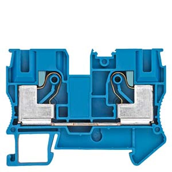 Terminal, iPo plug-in terminal, through-type terminal, 10 mm², blue Terminal block connection technology for various image 1