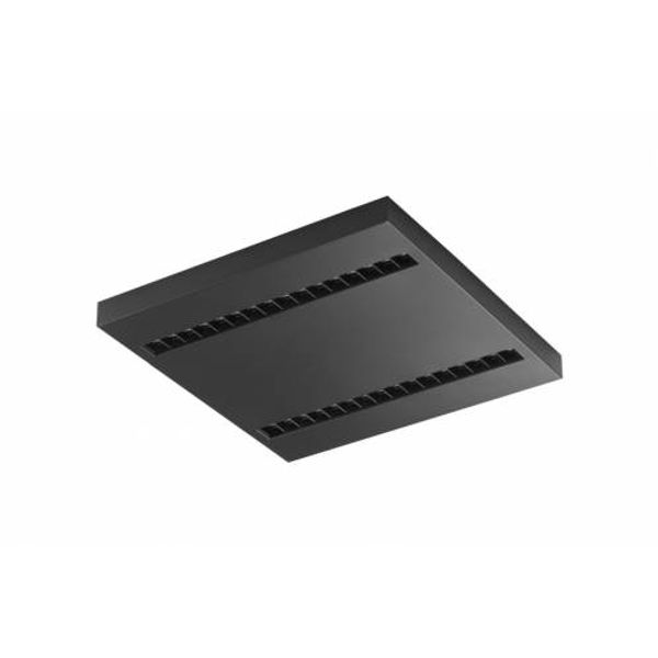 TERRA 2 LED N 595x595mm x2 1900lm 840 BLACK MAT STRUCTURE (20W) image 1