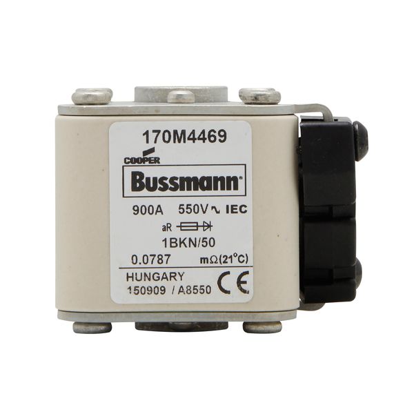 Fuse-link, high speed, 315 A, AC 690 V, size 1, 53 x 69 x 51 mm, aR, IEC, UL, single indicator image 9