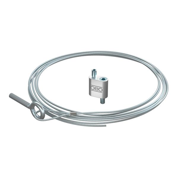 QWT AS 2 1M G Suspension wire with eyebolt 2x1000mm image 1