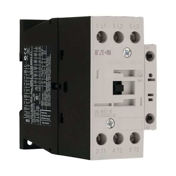 Contactor, 3 pole, 380 V 400 V 15 kW, 1 N/O, RDC 24: 24 - 27 V DC, DC operation, Screw terminals image 16