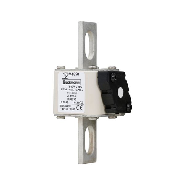 Fuse-link, high speed, 200 A, AC 690 V, size 1, 53 x 69 x 136 mm, aR, IEC, UL, single indicator image 6