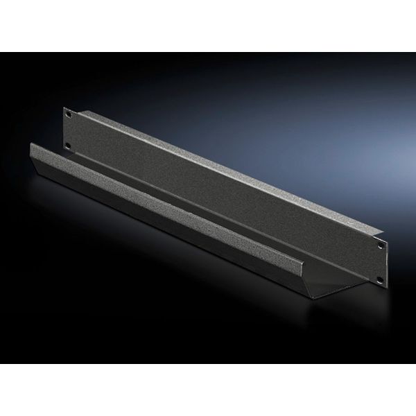 DK Cable routing channel, WHD: 482.6 mm (19")x1 Ux85 mm, RAL 9005 image 1