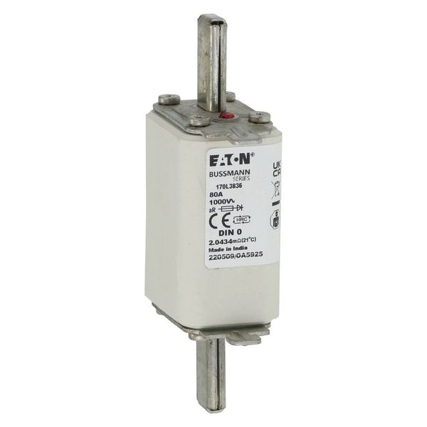 Fuse-link, high speed, 40 A, AC 1000 V, DIN 0, 35 x 60 x 125 mm, aR, DIN, IEC, single indicator image 17