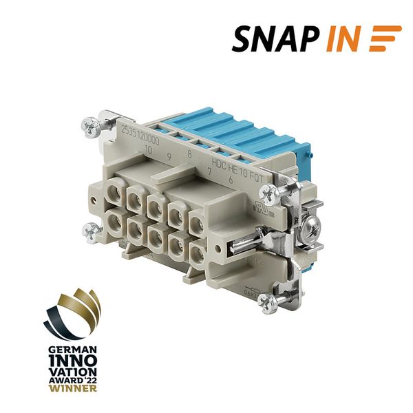 Contact insert (industry plug-in connectors), Female, 500 V, 16 A, Num image 1