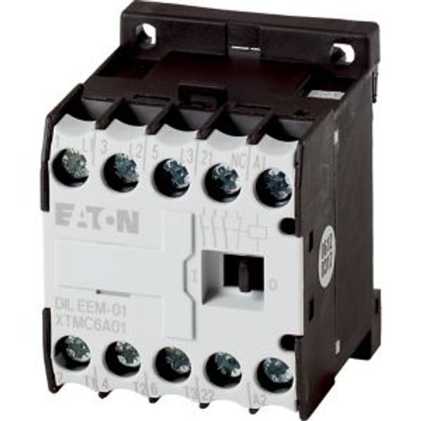 Contactor, 220 V 50 Hz, 240 V 60 Hz, 3 pole, 380 V 400 V, 3 kW, Contacts N/C = Normally closed= 1 NC, Screw terminals, AC operation image 2
