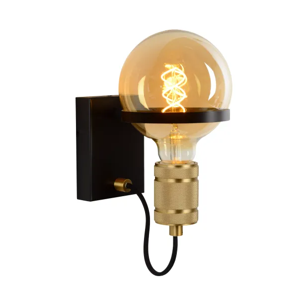 OTTELIEN Wall light E27/60W Matt Black/Matt Gold image 1