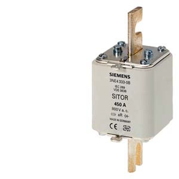 3NE4337 SITOR fuse link, with slotted blade contacts, NH2, In: 710 A image 1