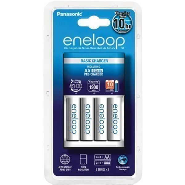 PANASONIC Eneloop Q-CC51 asic Charger incl. 4xK-3MCCE AA 2000mAh image 1