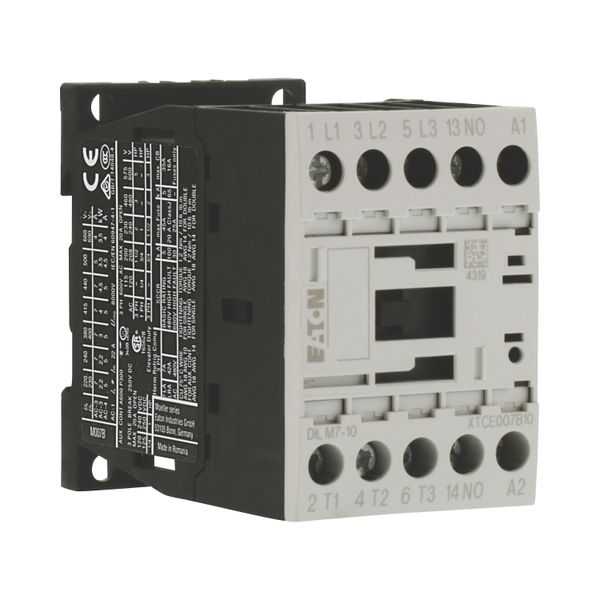 Contactor, 3 pole, 380 V 400 V 3 kW, 1 N/O, 190 V 50 Hz, 220 V 60 Hz, AC operation, Screw terminals image 11