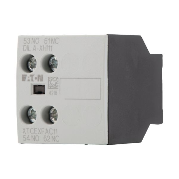 Auxiliary contact module, 2 pole, Ith= 16 A, 1 N/O, 1 NC, Front fixing, Screw terminals, DILA, DILM7 - DILM38 image 8