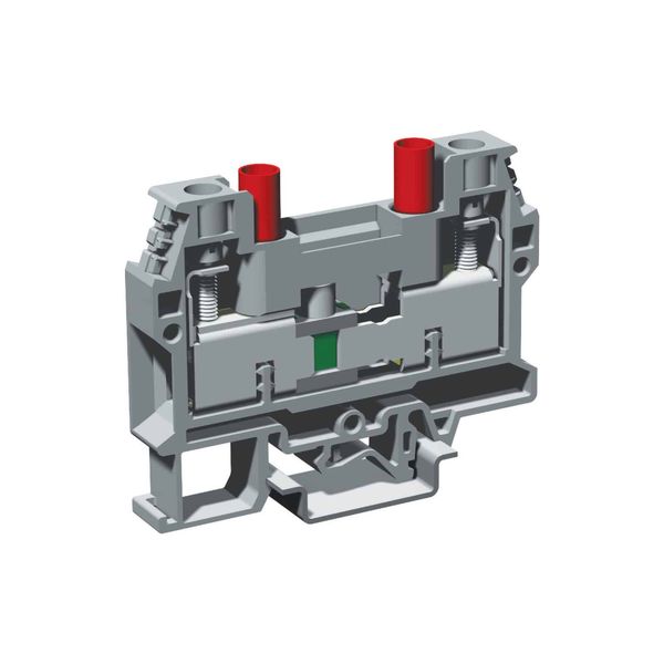 Screw disconnector terminal 10mm2 for voltmetric circuit, grey color image 1