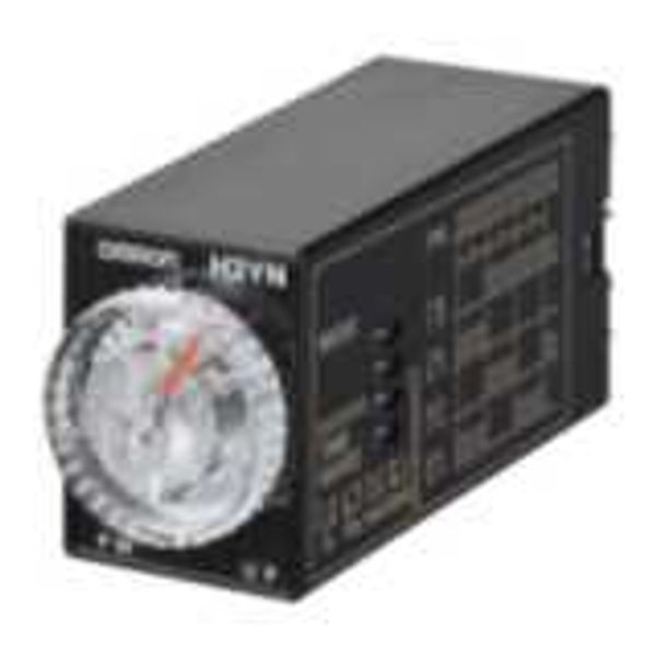 Timer, plug-in, 8-pin, multifunction, 0.1m-10h, DPDT, 5 A, 24 VDC Supp image 1