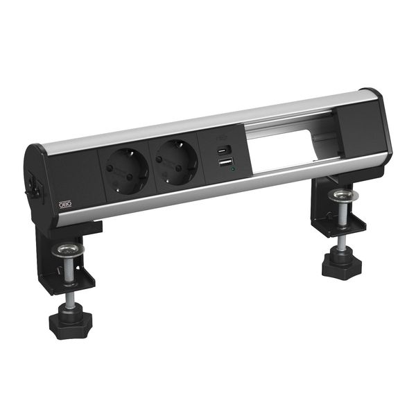 DBL-1B D2S 1C Deskbox with fastening clamp 325x71x78 image 1