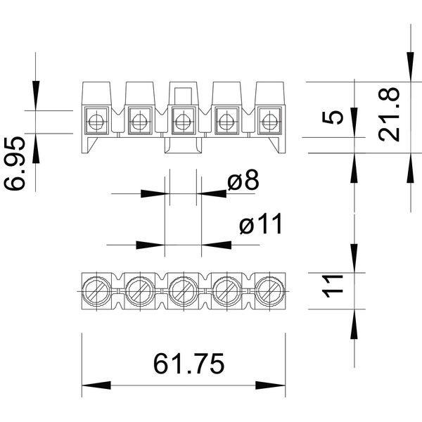 689 Terminal strip  4mm2 image 2