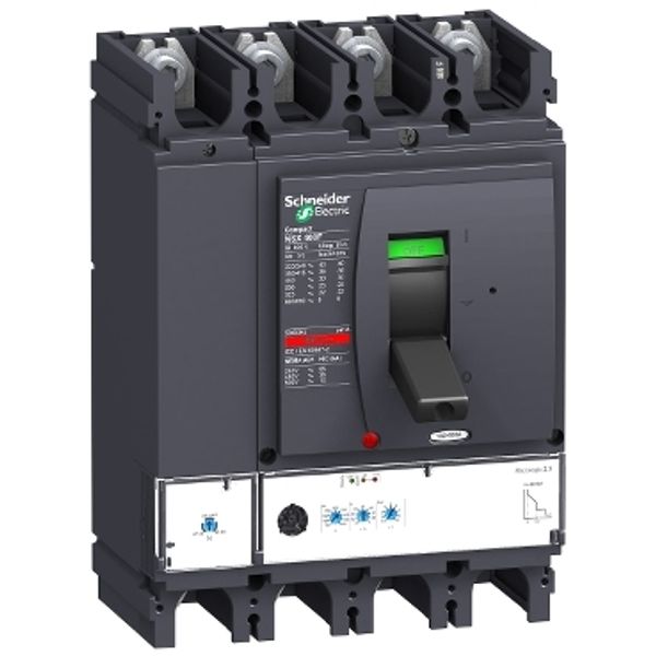 circuit breaker ComPact NSX400N, 50 kA at 415 VAC, MicroLogic 2.3 trip unit 250 A, 4 poles 4d image 2