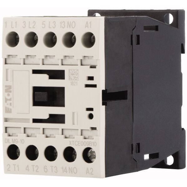 Contactor, 3 pole, 380 V 400 V 4 kW, 1 N/O, 110 V DC, DC operation, Screw terminals image 3