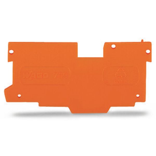 End and intermediate plate 1.1 mm thick orange image 1