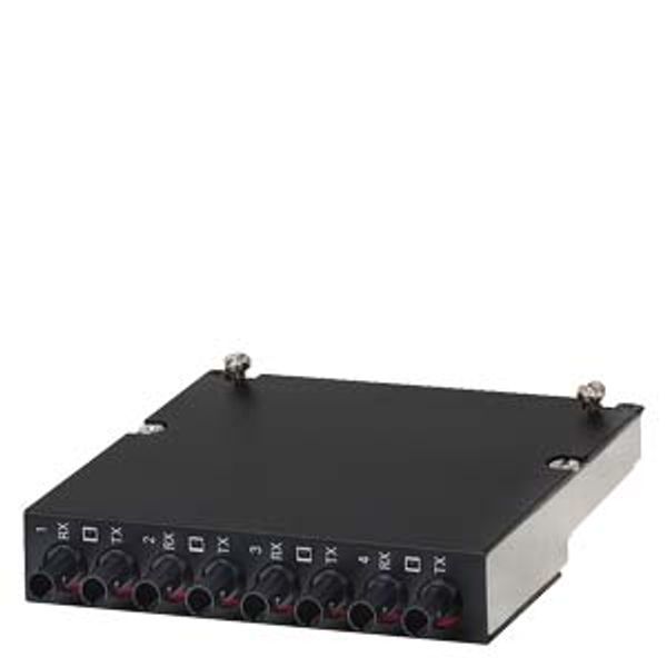 Media Module for RUGGEDCOM RSG 2488, 4 x 100MBit/s ST-interfa ce, Optical: 100BASE-FX,  6GK6000-8FX01-4EA1 image 1