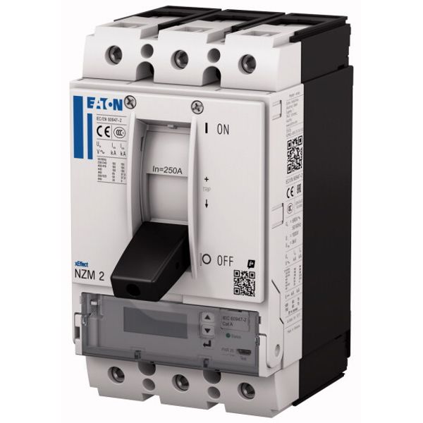 NZM2 PXR25 circuit breaker - integrated energy measurement class 1,160A, 4p, variable, Screw terminal, earth-fault protection and zone selectivity image 2