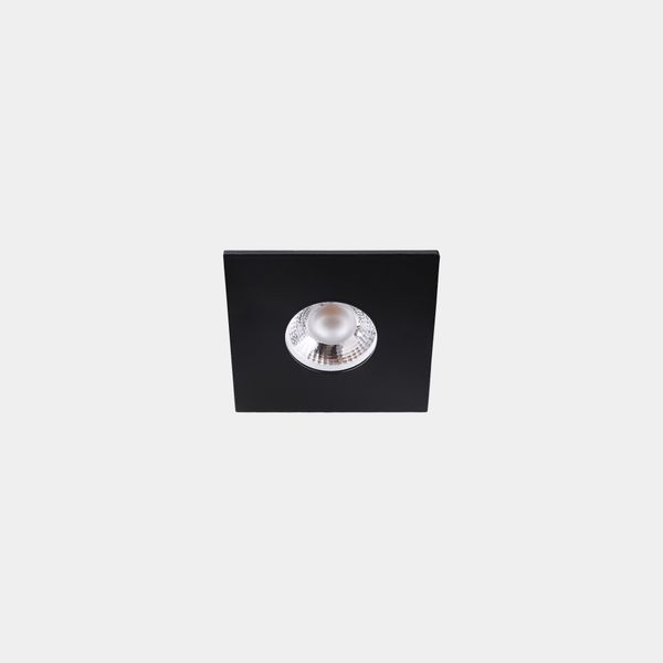 Downlight Play Flat Mini Square Fixed 1.5W LED warm-white 3000K CRI 80 7.4º Black IP54 117lm image 1