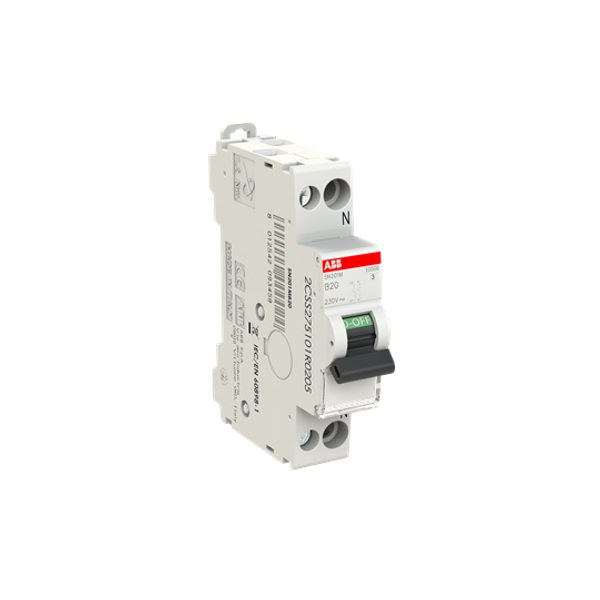 SN201 M-B20 Miniature circuit breaker - 1+NP - B - 20 A image 3