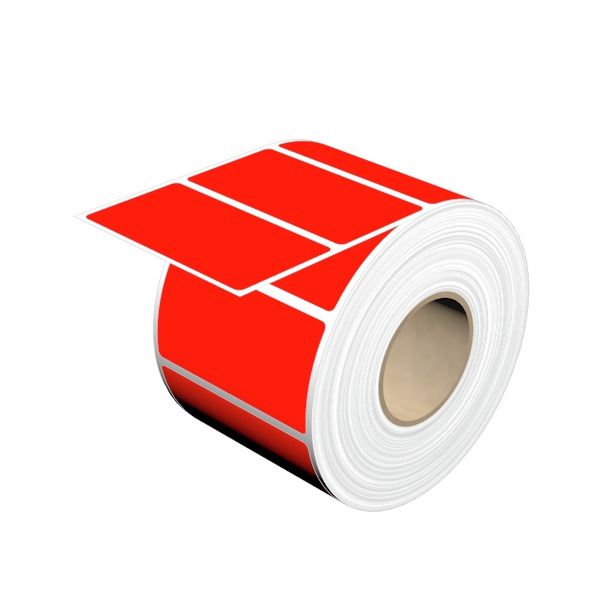 Device marking, Self-adhesive, halogen-free, 64 mm, Polyester, red image 2