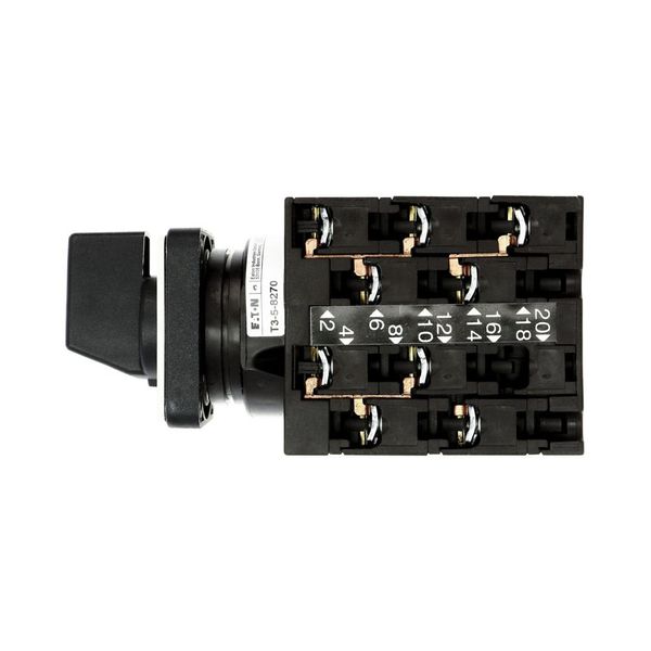 Step switches, T3, 32 A, flush mounting, 5 contact unit(s), Contacts: 9, 45 °, maintained, Without 0 (Off) position, 1-3, Design number 8270 image 27