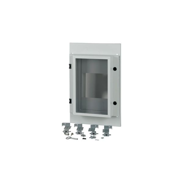 Front plate, NZM4, 3p, withdrawable + remote operator, W=425mm, IP55, grey image 3