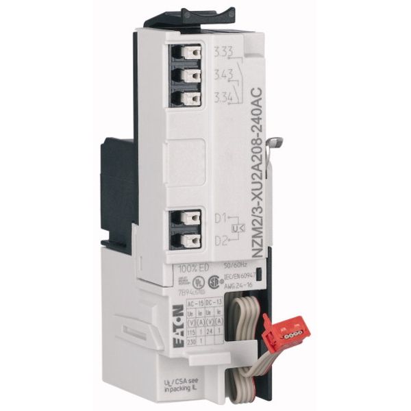 Shunt release for NZM2/3, configurable relays, 2NO, 24AC/DC, Push-in terminals image 2