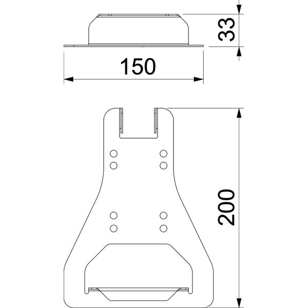 DH DBKR FS Cover lifter for chequer plate cover 150x200x33 image 2