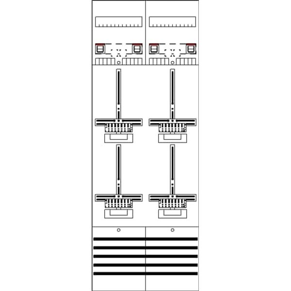 DF29Q4 Meter panel, Field width: 2, Rows: 0, 1350 mm x 500 mm x 160 mm, IP2XC image 17