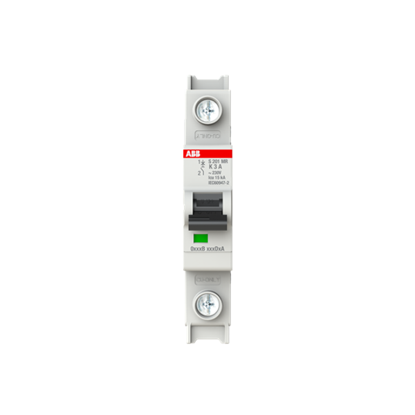 S201MR-K3 Miniature Circuit Breaker - 1P - K - 3 A image 2