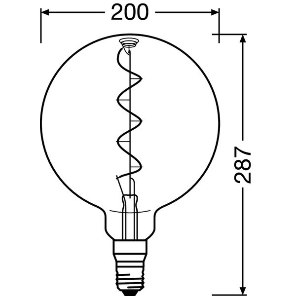 Vintage 1906® LED CLASSIC GLOBE 4W 818 Smoke E27 image 7